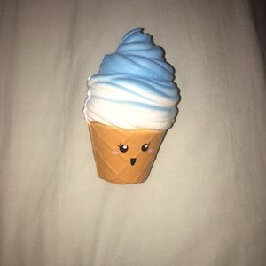 dollar store ice cream squishy with rip at the top